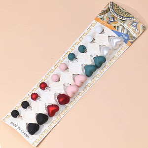 6 Hijab Heart Pins