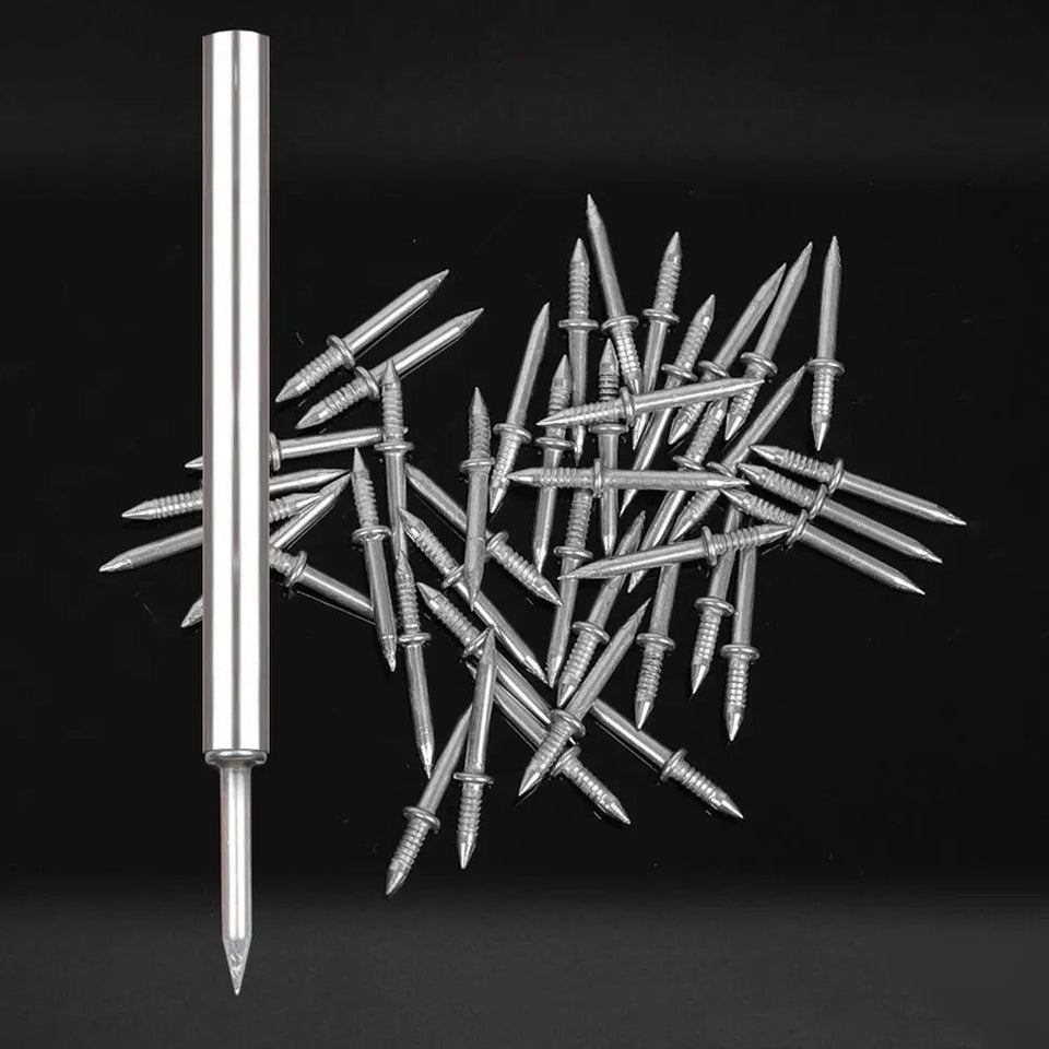 Double-Head Skirting Thread Seamless Nail