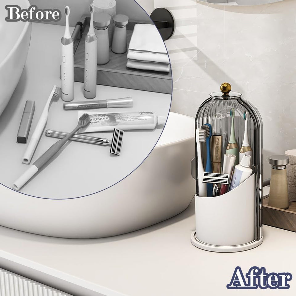 Dustproof Sliding Toothbrush Holder