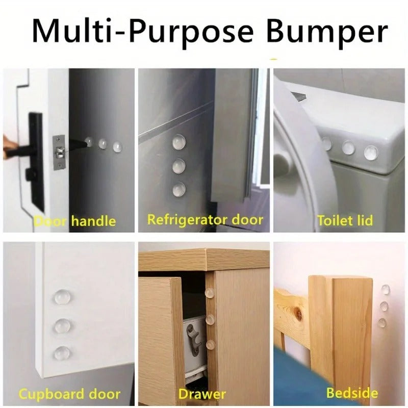 Self-Adhesive Round Clear Soft Silicone Anti-crash Bumpers