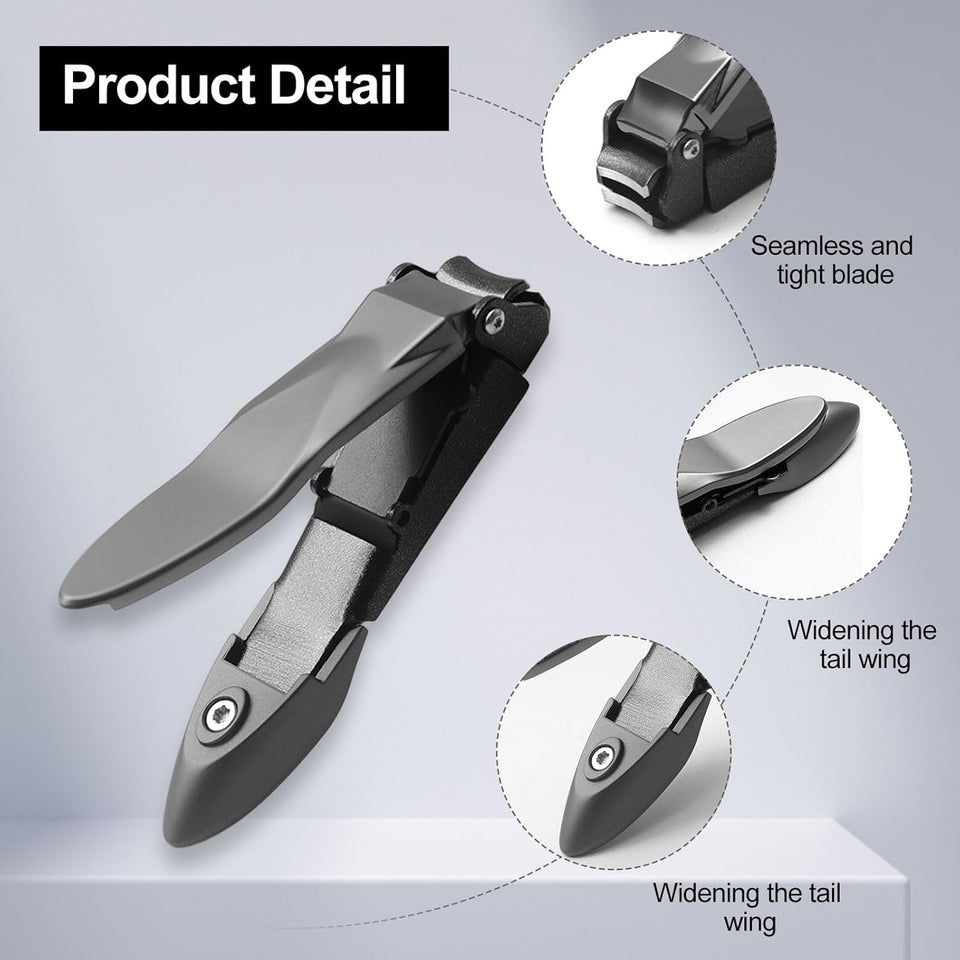 Anti Splash Nail Clipper With Nail Catcher