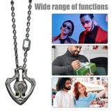 Mechanical Rotatable Gear Pendant Necklace