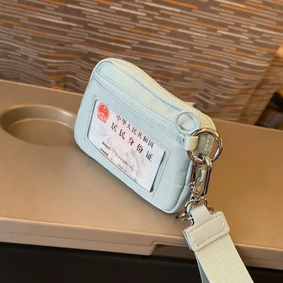 Waterproof Portable Card Bags Multi-pocket Stylish Design Keychain Wallet for Everyday Use