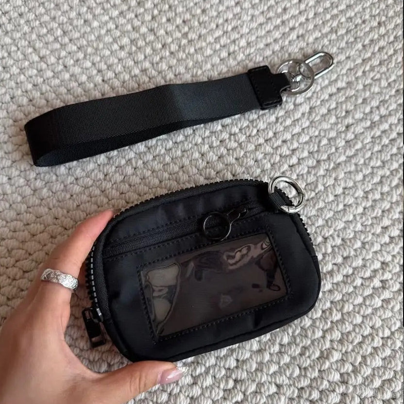 Waterproof Portable Card Bags Multi-pocket Stylish Design Keychain Wallet for Everyday Use