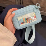 Waterproof Portable Card Bags Multi-pocket Stylish Design Keychain Wallet for Everyday Use