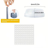 Self-Adhesive Round Clear Soft Silicone Anti-crash Bumpers