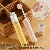 Cute 2-in-1 Foldable Travel Toothbrush