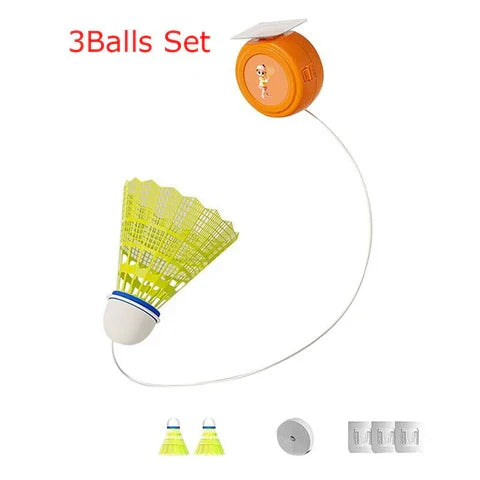 Self Practice Badminton Set One Router Three Shuttles